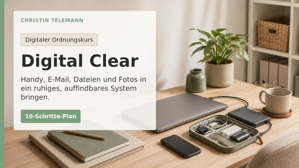 Kurscover: Digital Clear: Ordnung auf Handy, PC & in der Cloud